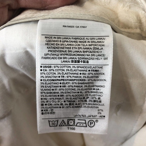 Banana Republic NWT Women's The Avalon Jacquard Boy Crop Pants in Ivory Size 4 - Picture 9 of 10